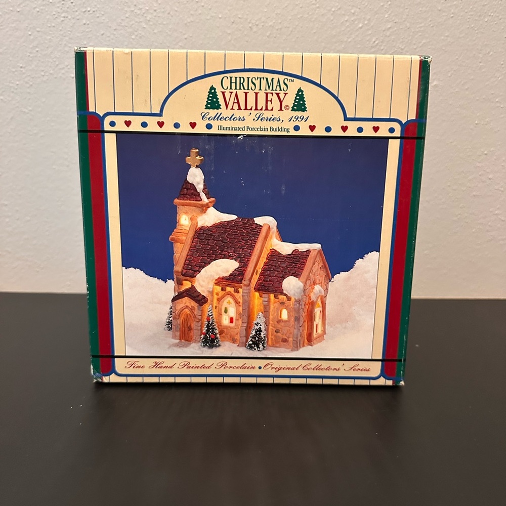 Christmas Valley Illuminated Church Decor